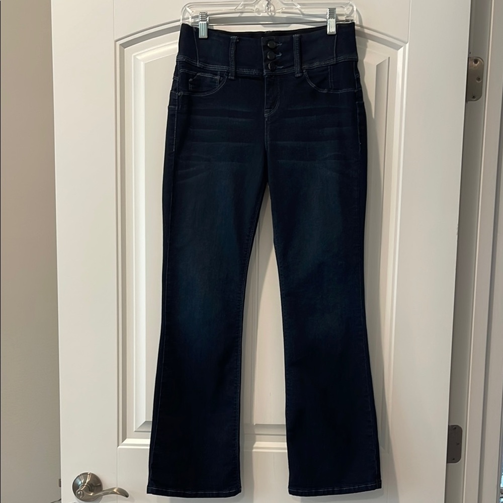 Laurie Felt Silky Curve Boot Cut Jeans Dark Wash SP
